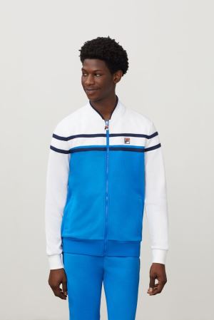 FILA Naso Jackets Blue / White / Navy,Mens Clothing | CA.CVBMGX518